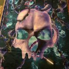Blacklight Skull Serpent Tapestry