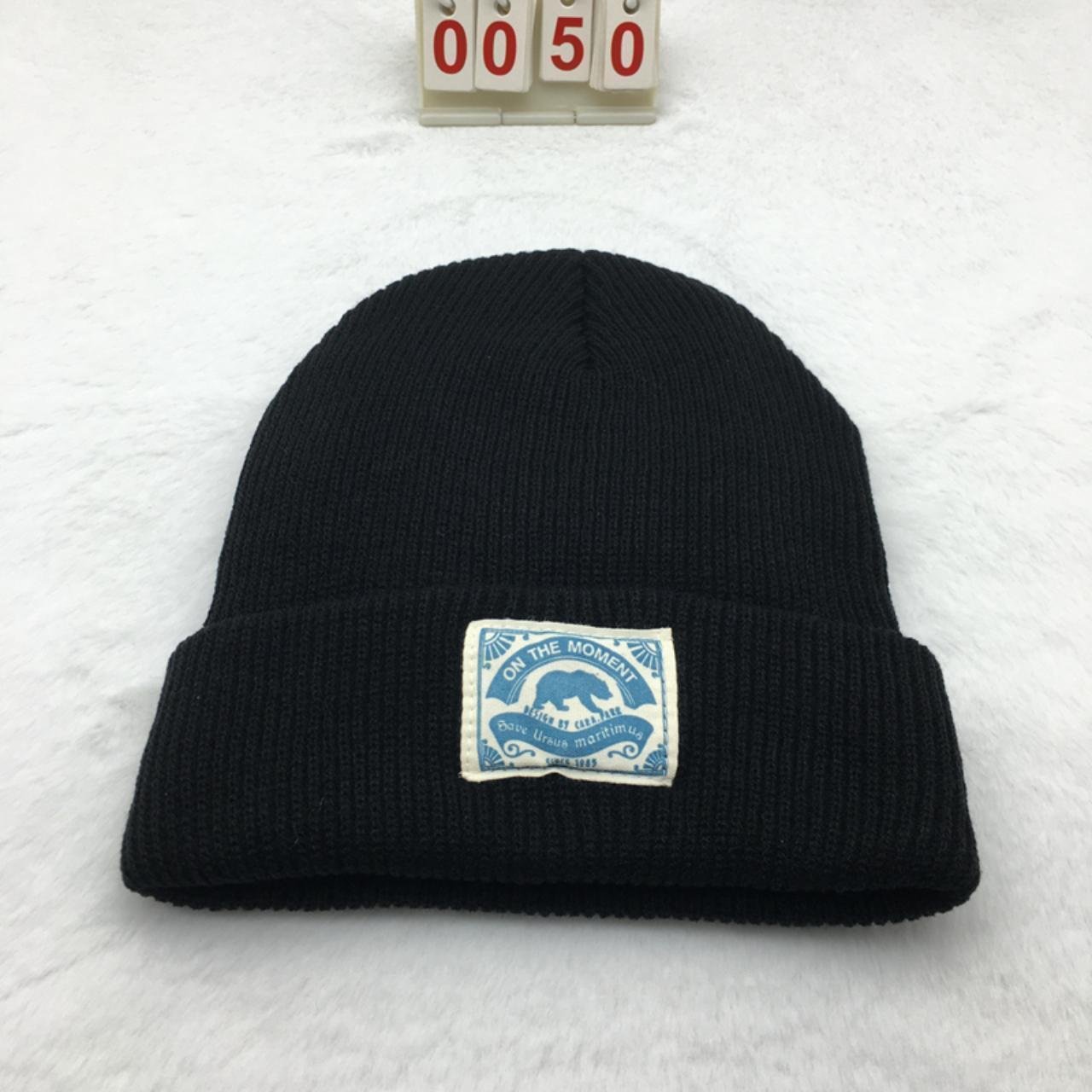 Punk winter black cute knitted warm hat beanies