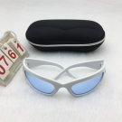 Punk Outdoor Sports Futuristic White Frame Sunglasses Free shipping 