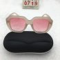 Punk Cream Frame Sunglasses Free shipping