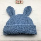 cute rabbit ears warm hat Punk winter blue beanies Free shipping worldwide