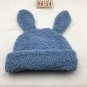 cute rabbit ears warm hat Punk winter blue beanies Free shipping worldwide