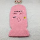 Punk balaclava warm hat winter cute embroidery beanies Free shipping worldwide