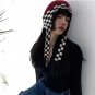 Punk winter cute chessboard red unisex balaclava warm hat beanies Free shipping worldwide