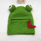 Punk winter Punk cute frog handmade unisex balaclava warm hat beanies Free shipping worldwide