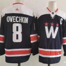 Washington Capitals 8 Alex Ovechkin Reverse Retro Navy Blue Ice Hockey Jersey Free shipping