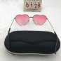 Punk Gold Frame Heart Lens Sunglasses Free shipping 13