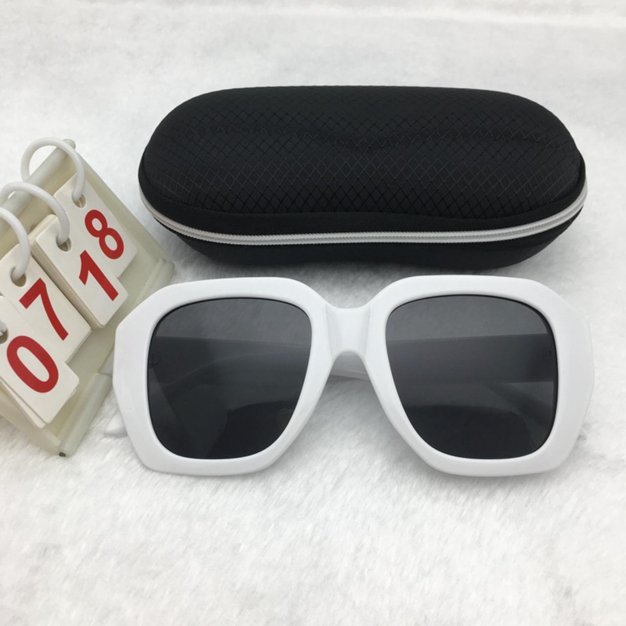Punk White Frame Sunglasses Free shipping 23