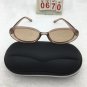 Brown Frame Classic Fashion Sunglasses Oval Lens Cute shades Free shipping 25