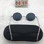 Gold Frame Sunglasses Round Black Grey Lens Cute shades Free shipping 34