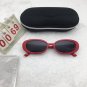 Punk Holiday Red Frame Oval lens Sunglasses Free shipping 49