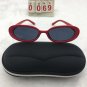 Punk Holiday Red Frame Oval lens Sunglasses Free shipping 49