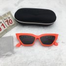 Orange Frame Sunglasses Cat Eyes Black Eyes Lens Cute shades Free shipping 65