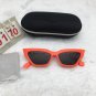 Orange Frame Sunglasses Cat Eyes Black Eyes Lens Cute shades Free shipping 65