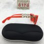 Orange Frame Sunglasses Cat Eyes Black Eyes Lens Cute shades Free shipping 65