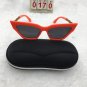 Orange Frame Sunglasses Cat Eyes Black Eyes Lens Cute shades Free shipping 65