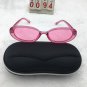 Punk Pink Frame Oval Lens Sunglasses Free shipping 105