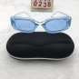 Clear Blue Frame Sunglasses Blue Square Lens Cute shades Free shipping 131