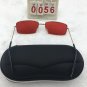 Gold Frame Sunglasses Red Square Lens Cute shades Free shipping 172