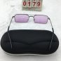 Silver Frame Sunglasses Square Purple Lens Cute shades Free shipping 175