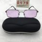 Silver Frame Sunglasses Square Purple Lens Cute shades Free shipping 175