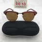 Brown Half Frame Sunglasses Free shipping 189