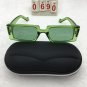 Punk Green Frame Sunglasses Free shipping 197