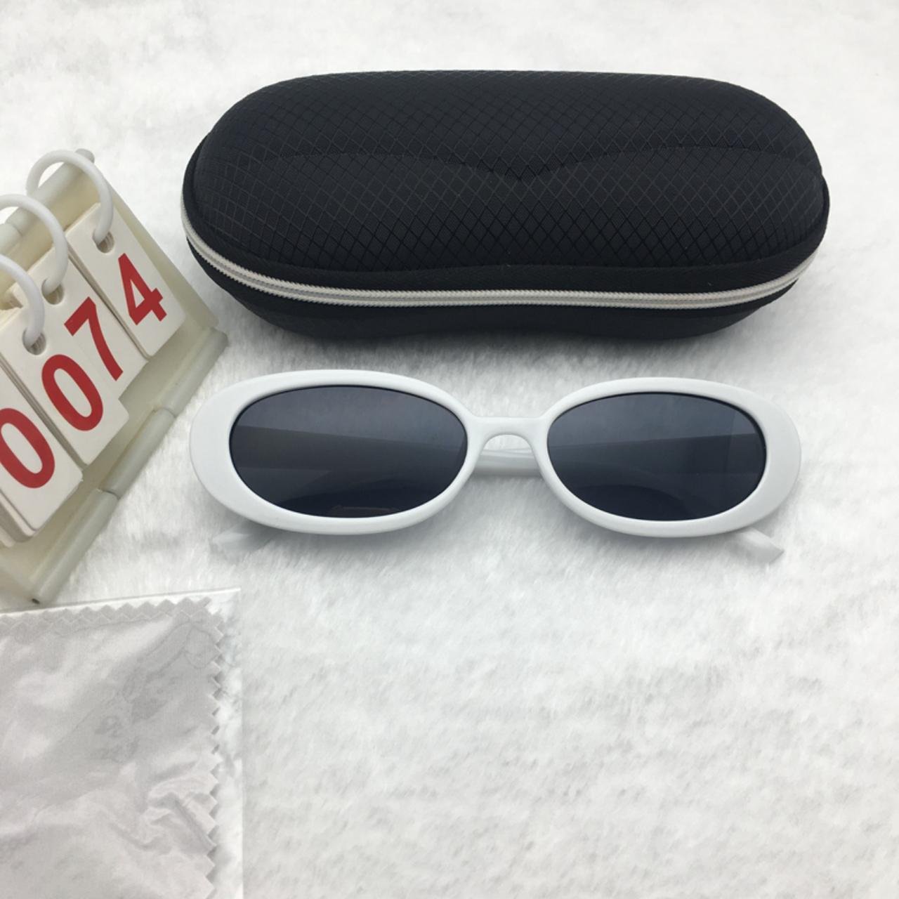 Punk White Frame Sunglasses Free shipping 239
