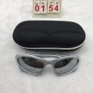 Punk Outdoor Futuristic Silver Frame Cat Eyes Mirror lens Sunglasses Free shipping 324