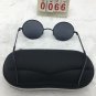 Black Frame Sunglasses Round Black Grey Lens Cute shades Free shipping 328