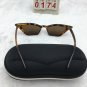 Leopard Brown Frame Sunglasses Cat Eyes Brown Lens Cute shades Free shipping 341