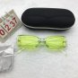 Green Frame Sunglasses Green Square Lens Cute shades Free shipping 348