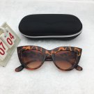 Punk Leopard Brown Frame Sunglasses Free shipping 356