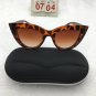 Punk Leopard Brown Frame Sunglasses Free shipping 356