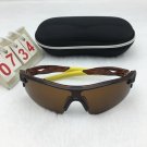 Punk Holiday Outdoor Sports Riding Brown Frame Cat Eyes Lens Sunglasses Unisex Free shipping 382