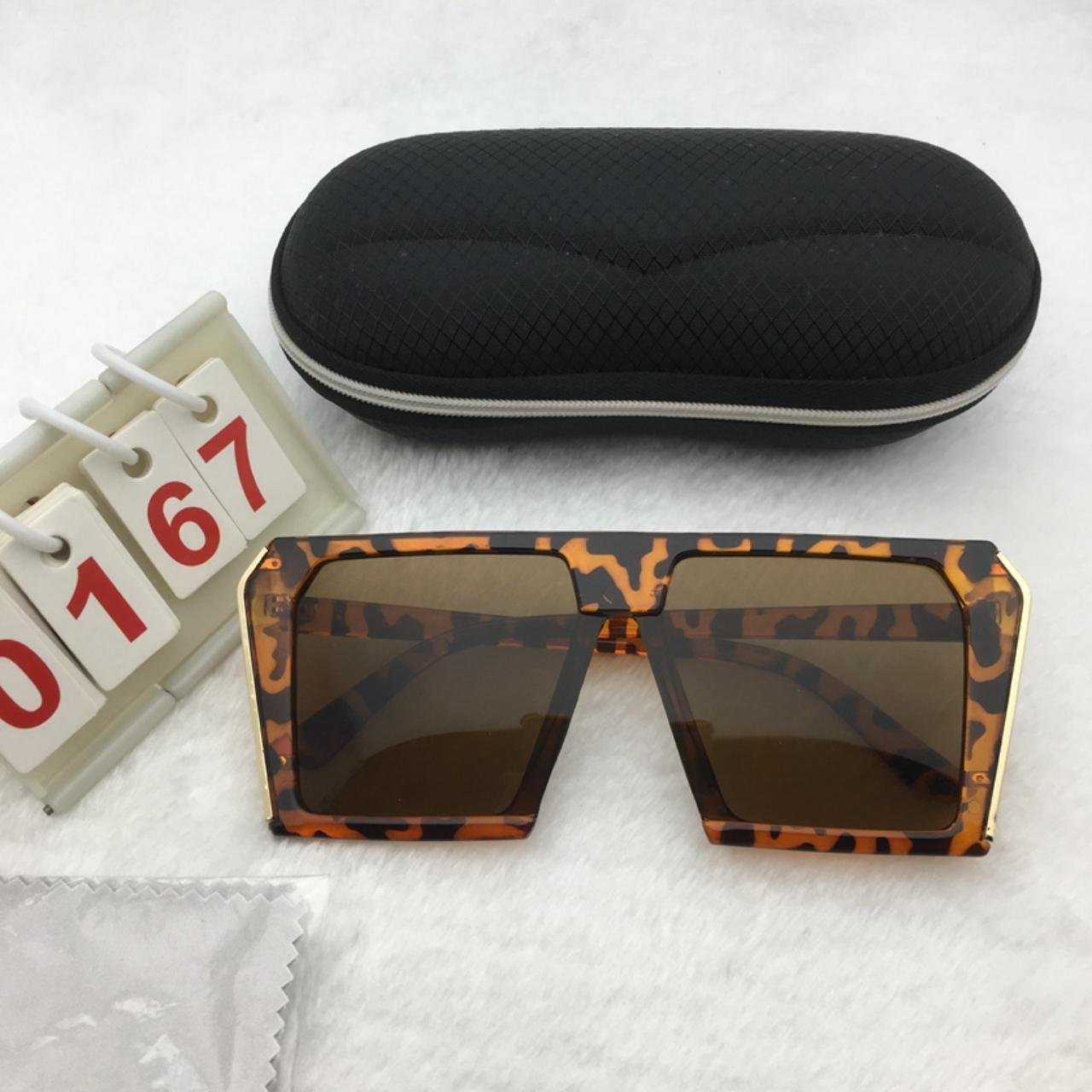 Brown Leopard Frame Sunglasses Free shipping 413