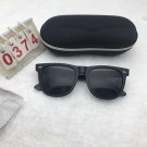 Black Frame Polarized Sunglasses -- Round Lens Free shipping 418