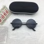 Black Frame Sunglasses Round Black Grey Lens Cute shades Free shipping 501