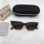 Leopard Frame Sunglasses Cat Eyes Brown Lens Cute shades Free shipping 524