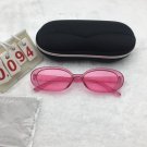 Pink Frame Sunglasses Oval Pink Lens Cute shades Free shipping 550