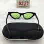 Black Frame Sunglasses Green Cat Eyes Lens Cute shades Free shipping 551