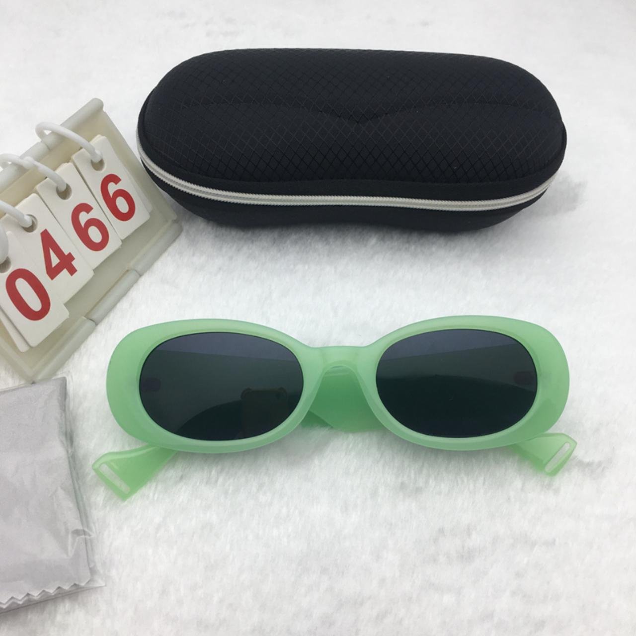 Green Frame Sunglasses. Retro Punk Summer Shades. Free shipping 575