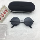 Black Frame Sunglasses Round Black Grey Lens Cute shades Free shipping 611