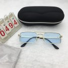 Gold Frame Sunglasses. Retro Punk Summer Shades. Free shipping 656
