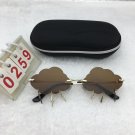 Gold Frame Sunglasses Free shipping 657