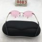 Punk Gold Frame Oval Lens Sunglasses Free shipping 658