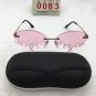 Punk Gold Frame Oval Lens Sunglasses Free shipping 658