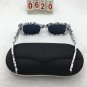White and Black Frame Sunglasses Free shipping 676