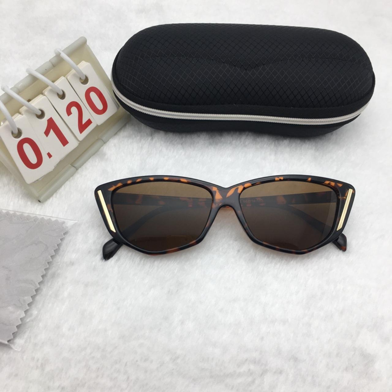 Leopard Frame Sunglasses Cat Eyes Brown Lens Cute shades Free shipping 705