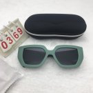 Black Green Frame Sunglasses Free shipping 707